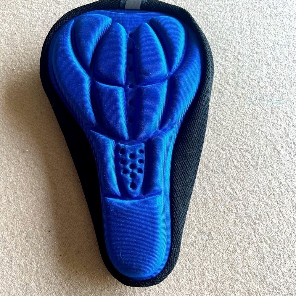 New Bike Seat Cushion - Padded- Blue